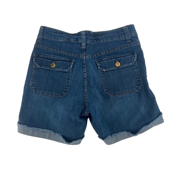 Lee Mid Rise Rough Cuffed Hem Jean Shorts Size 28 Women’s - Picture 3 of 5